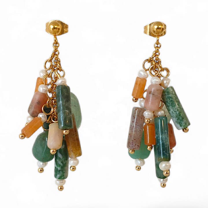 Zelda – Örhängen i ädelstenar för wholesale av matins parisiens