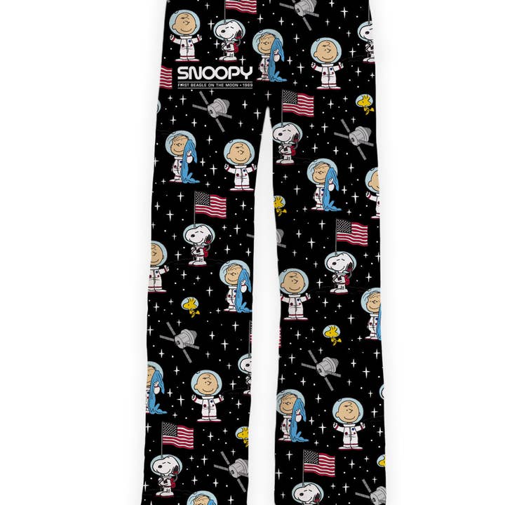 BRIEF INSANITY - Wholesale Sleepwear Bottom - Unisex - Snoopy Space Pajama Lounge Pants