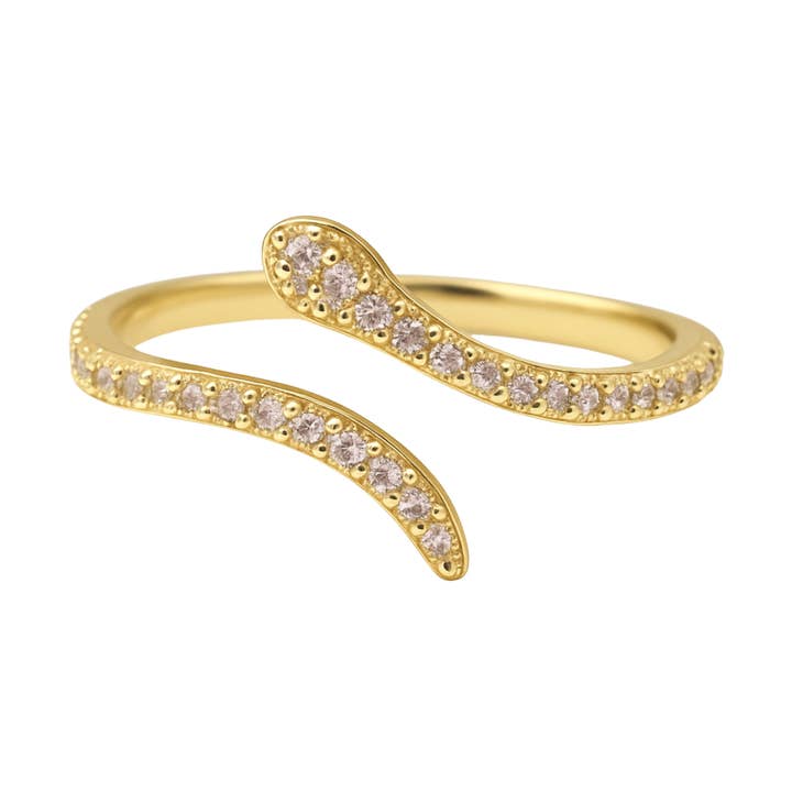 STB, ANEL SERPENTE DOURADA por atacado de Share The Blossom