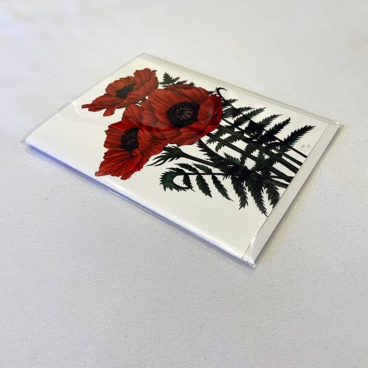 Broad Bloom - Wholesale Stationery/Notecard Set - Poppies Notecard2