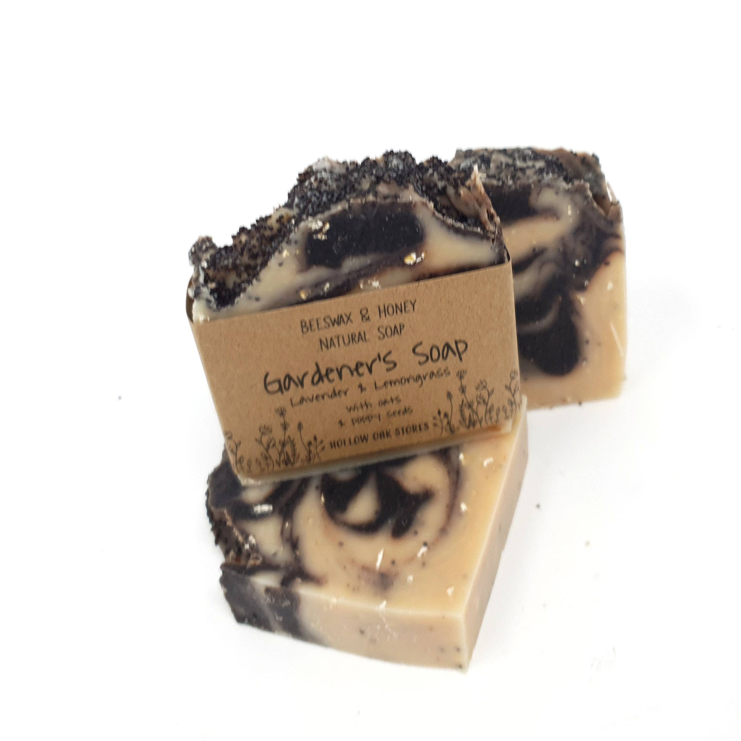 Hollow Oak Stores – wholesale Bar Soap – Honey & Beeswax Soap - Gardeners (Lavender & Lemongrass)1