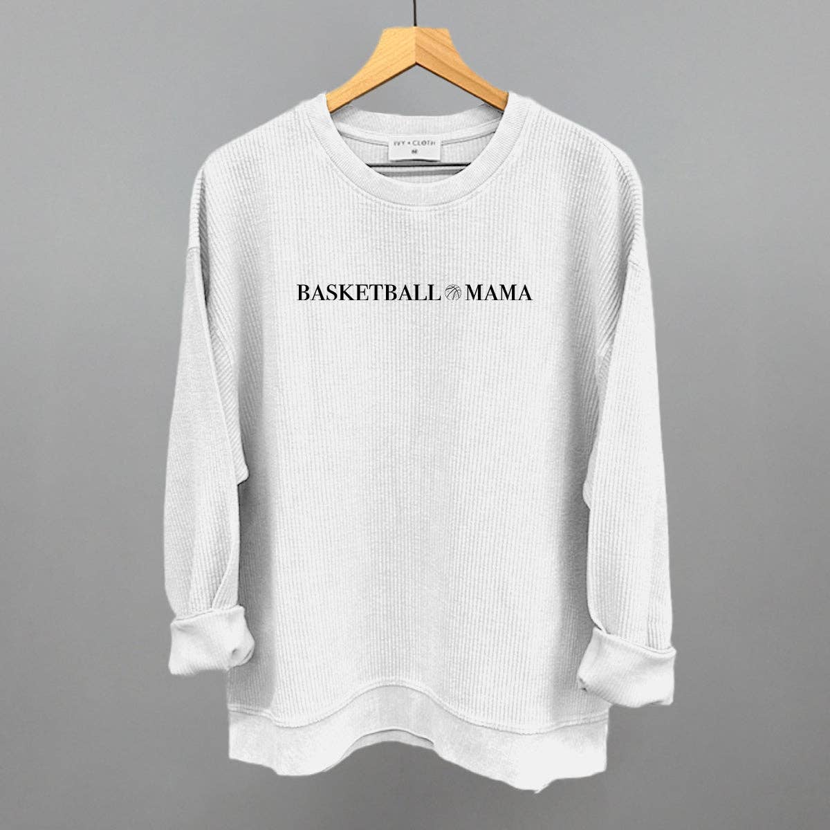 Ivy + Cloth - Wholesale Graphic Sweatshirt - Women's - Basketball Mama (Serif + Doodle)7