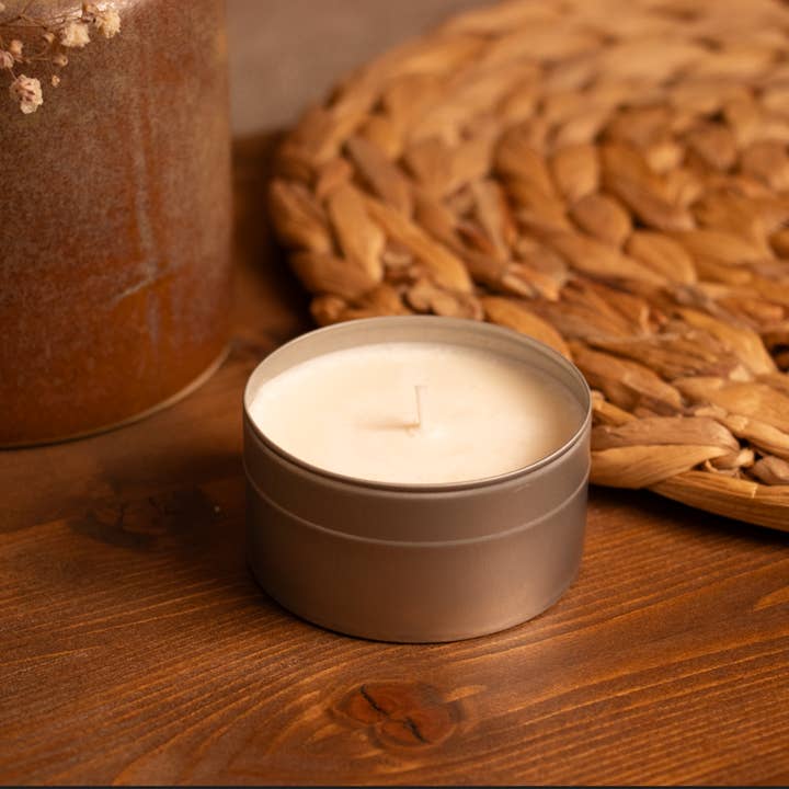 La Bougie Blanche - Wholesale Travel Candles - Metal box candle - Amber1