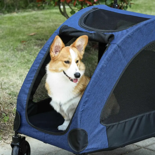 Furr-Baby Gifts - Wholesale Pet Carrier - Cat/Dog - Foldable Pet Stroller with Storage Pocket10