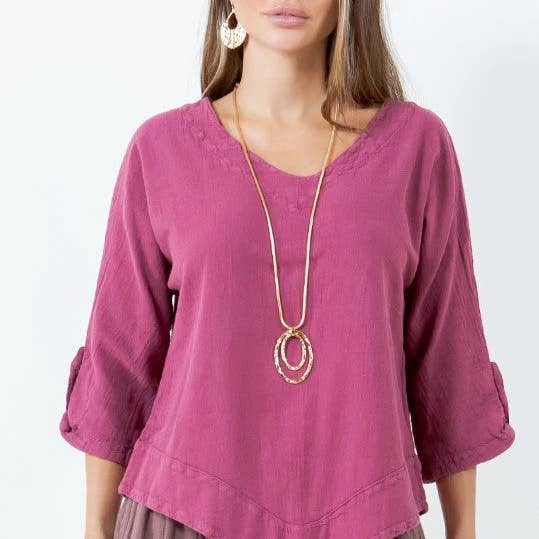 Style Dorie Meilleure Vente Haut en Gaze de Coton 100% pour la vente par Cottonways