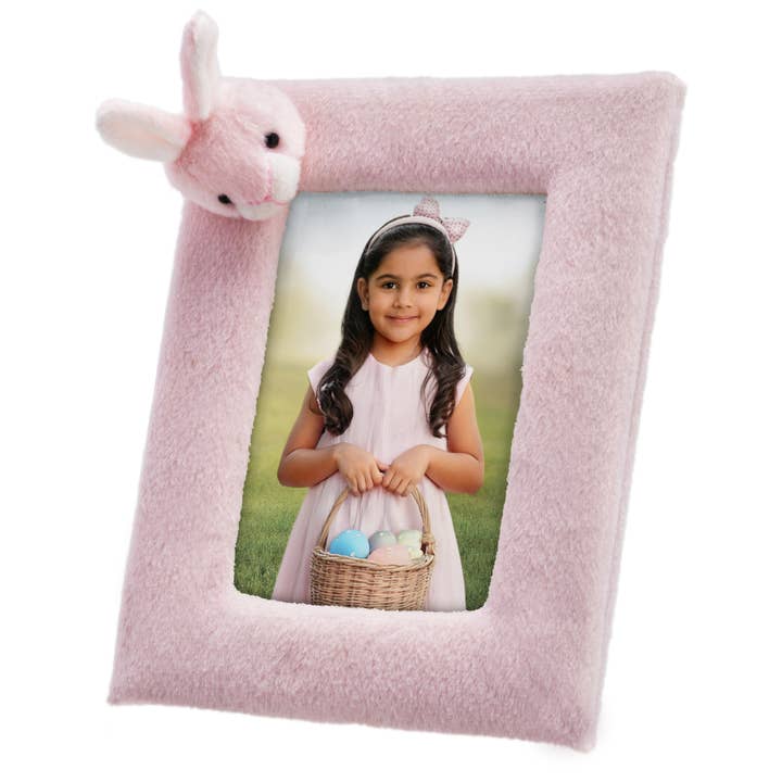Neil Enterprises - Wholesale Picture Frame - Soft Touch Bunny Picture Frame & Keychain1