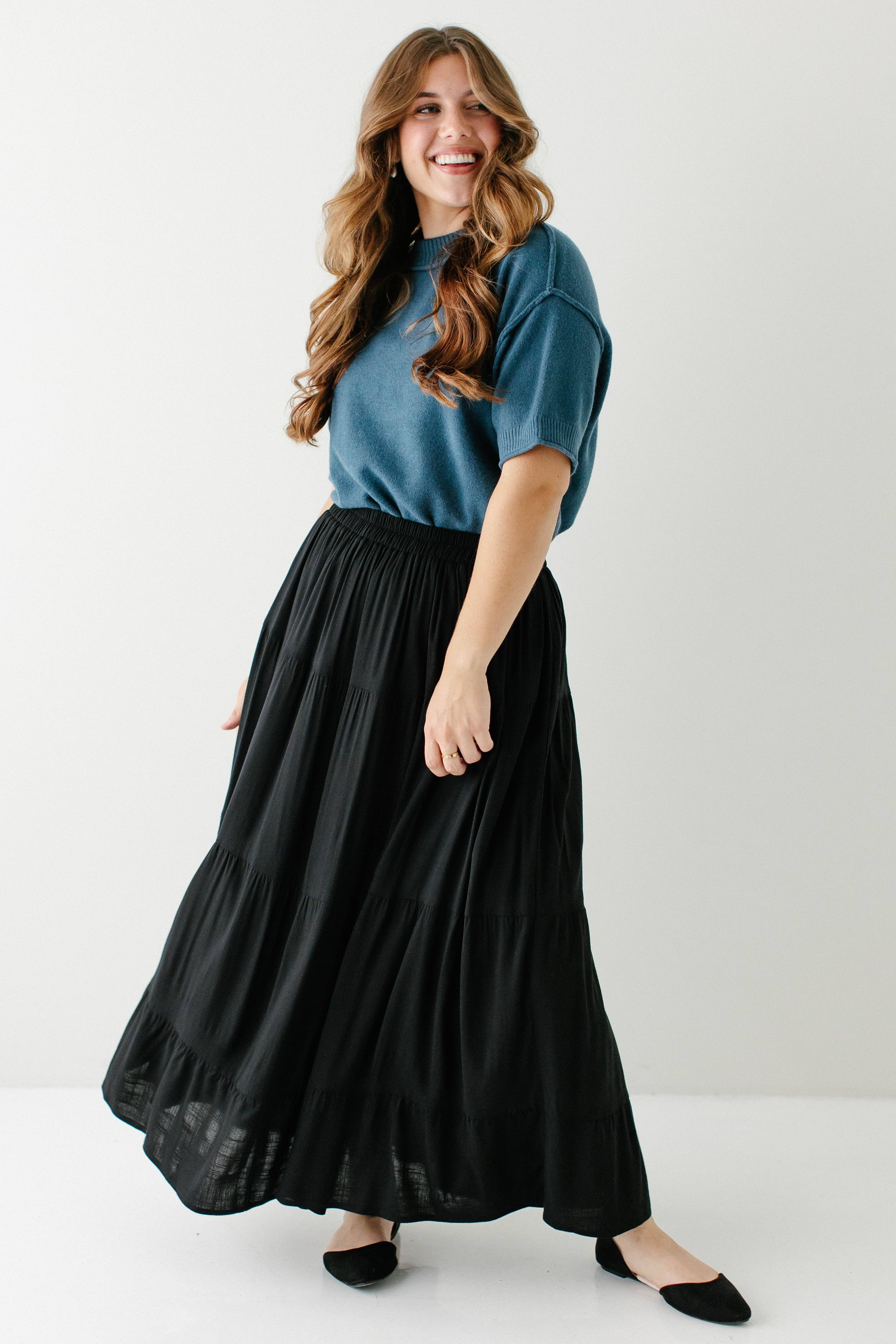 The Main Street Exchange - Wholesale Skirt - Women's - 'Addison' Tiered Maxi Skirt17