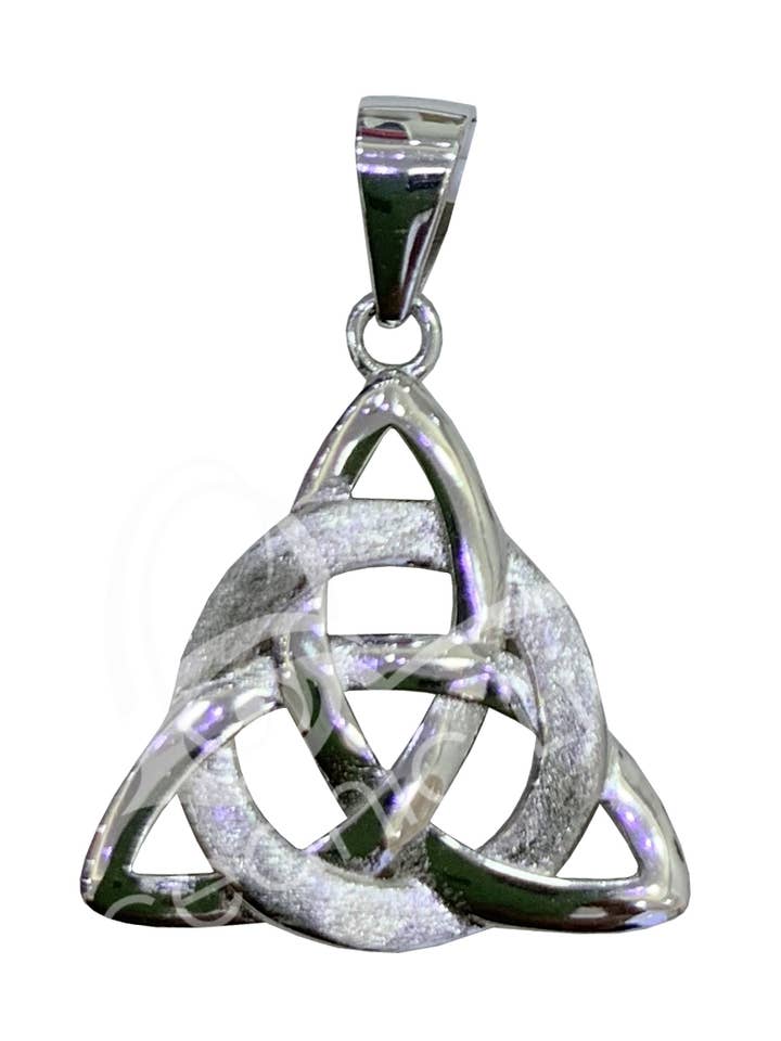 (PC)STERLING SILVER - PENDANT TRIQUETRA 0.75" for wholesale by Oceanic Linkways Inc