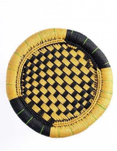 Kimago's Home - Wholesale Stool - Yellow and Black Bamboo Stool3