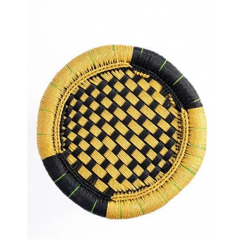 Kimago's Home - Wholesale Stool - Yellow and Black Bamboo Stool3