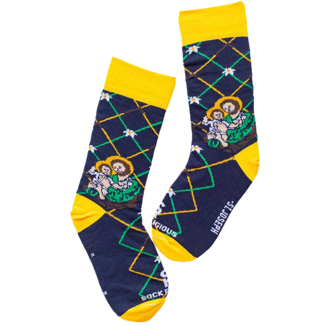 Sock Religious - Wholesale Socks - Unisex - St. Joseph Adult Socks1