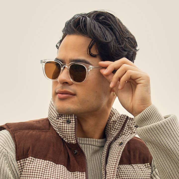 Blue Planet Eco-Eyewear – Großhandel Sonnenbrille – Herren – BP19418 -Gram - Kristallklares Braun / Braune Polarisierte Linse1