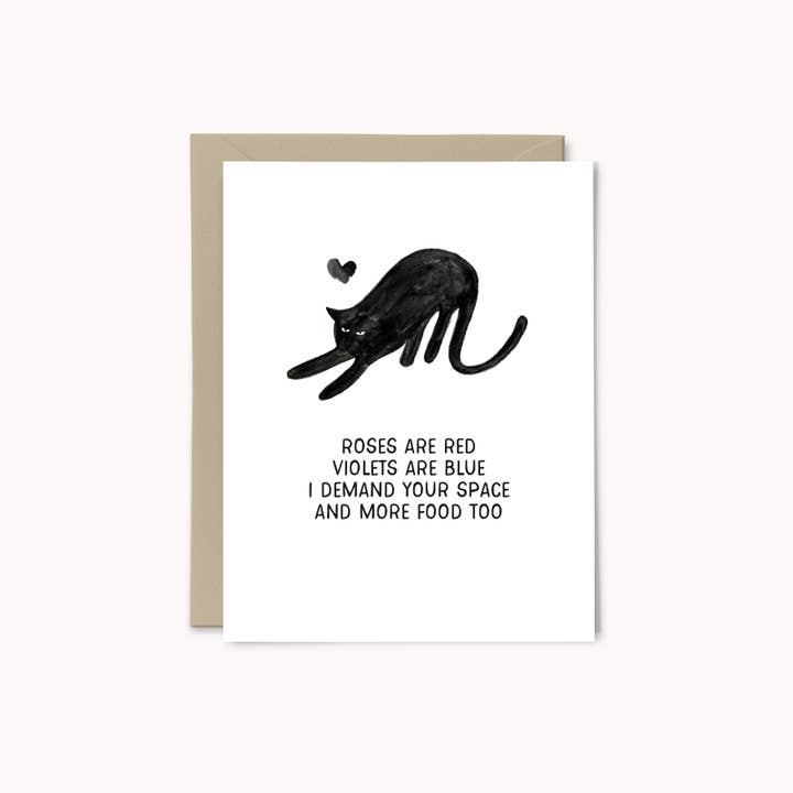Paper Swan & Co. - Wholesale Valentine's Day Card - Moody Cat Valentine's Day Cards3