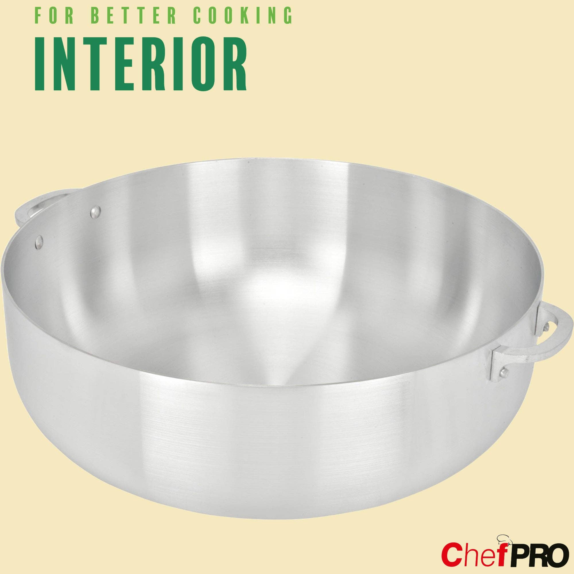 ShopBobbys - Wholesale Cooking Pot - Chef PRO Commercial Grade Aluminum Caldero Stock Pot, 1.9 Quarts5