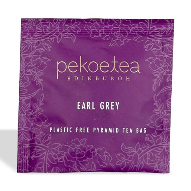 PekoeTea Edinburgh – Engroshandel Teposer – Earl Grey Individuelt indpakket teposer - Æske med 500