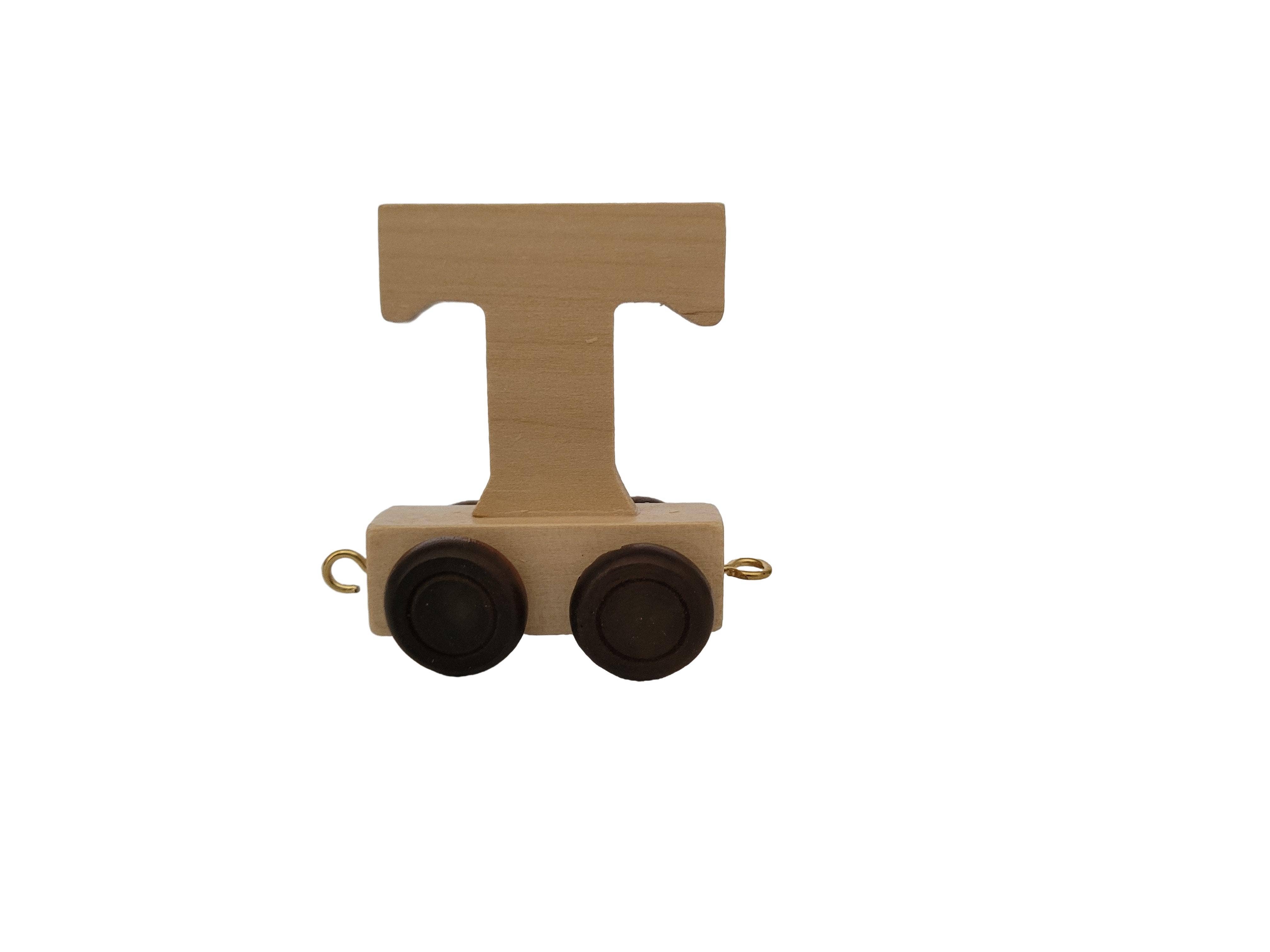 Ryan Town Toys & Gifts - Vente Jouet en bois – enfant - Lettres en bois A-Z - Train de prénom pour enfants (naturel)16