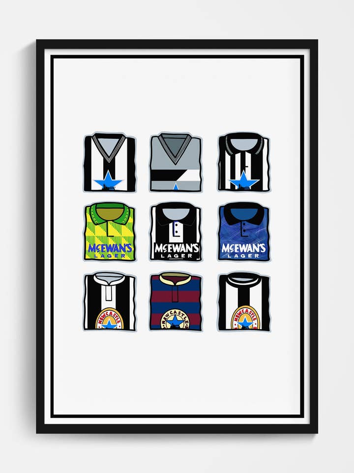 Newcastle Shirts Print for wholesale by Football Devotion