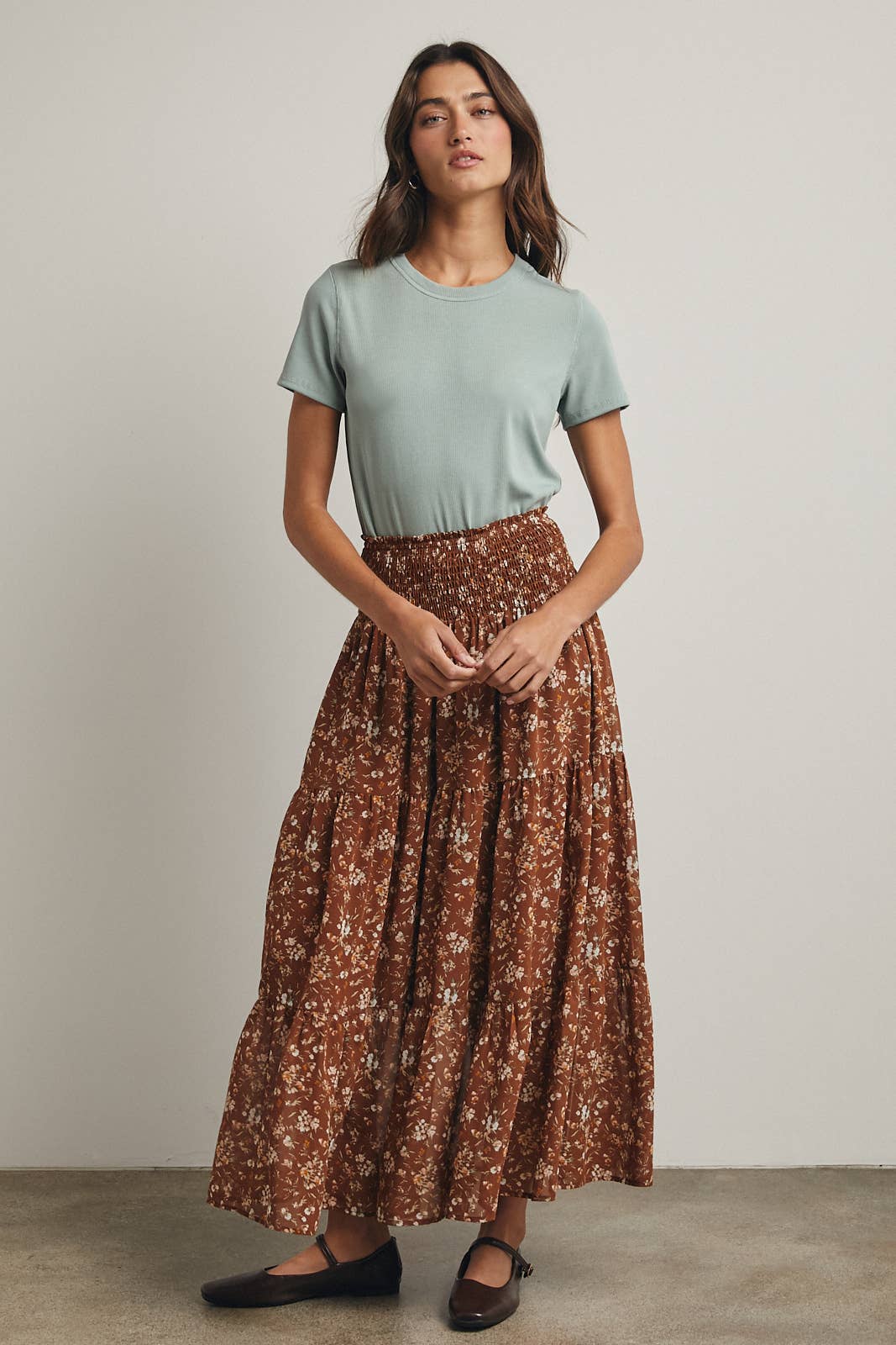 Wishlist Apparel – T-shirt – Mulher por atacado – Camiseta básica canelada de malha / WL18-171441