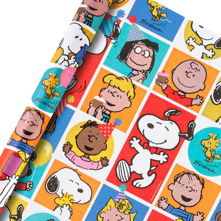 2 m Multi-Occasion Wrapping Paper Roll - Peanuts for wholesale by Hallmark