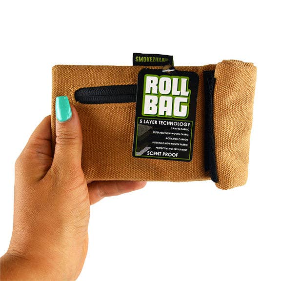 Novelty Brands - Wholesale Retailer Display - Home & Living - Smokezilla Canvas Smell Proof Roll Bag - 6/Display4