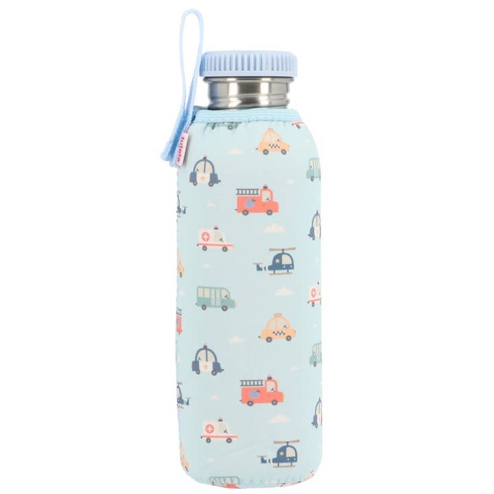 Steel Bottle with City Cars Sleeve 750ml for wholesale by Tutete