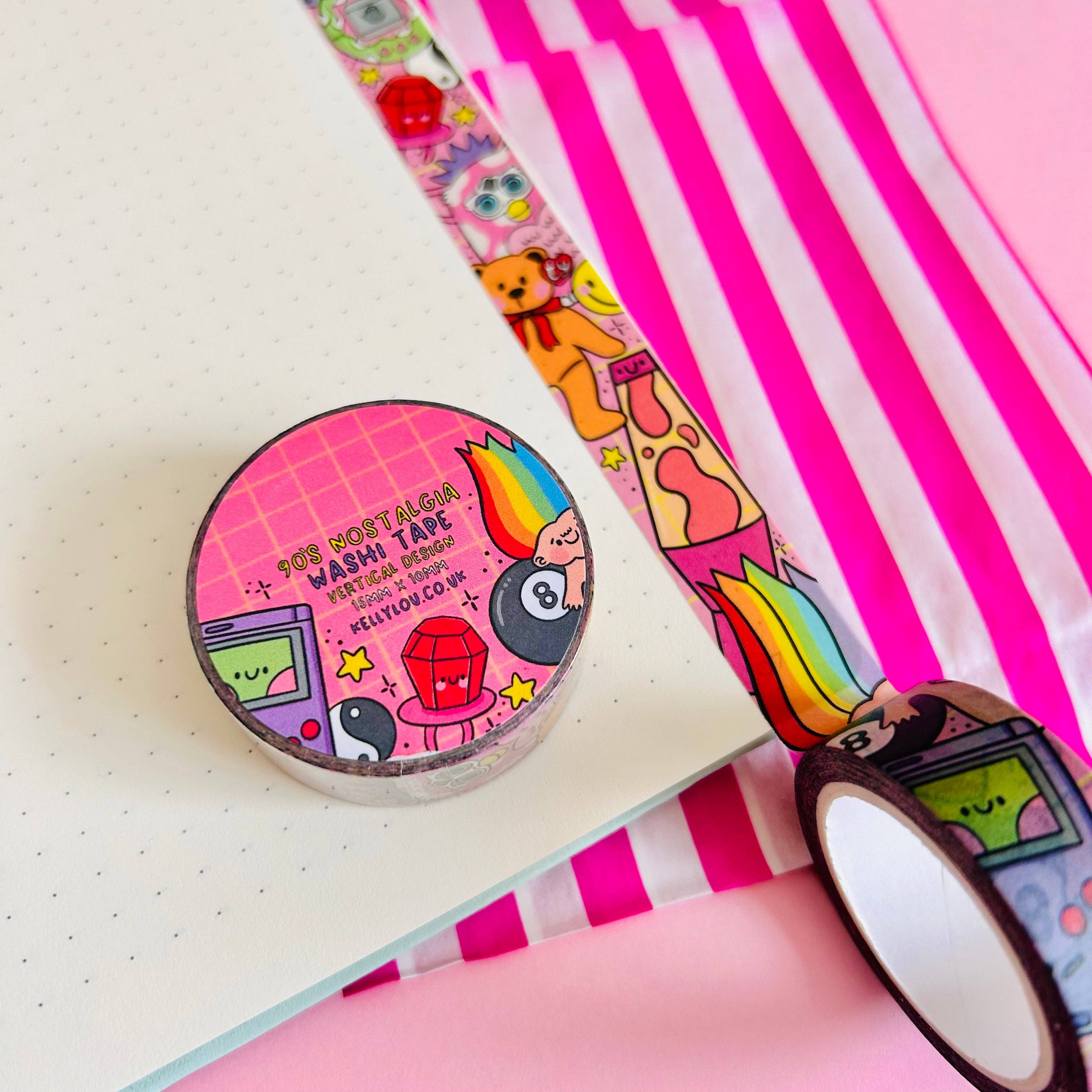 Kellylou – wholesale Washi tape – 90s Nostalgia - Vertical Washi Tape3