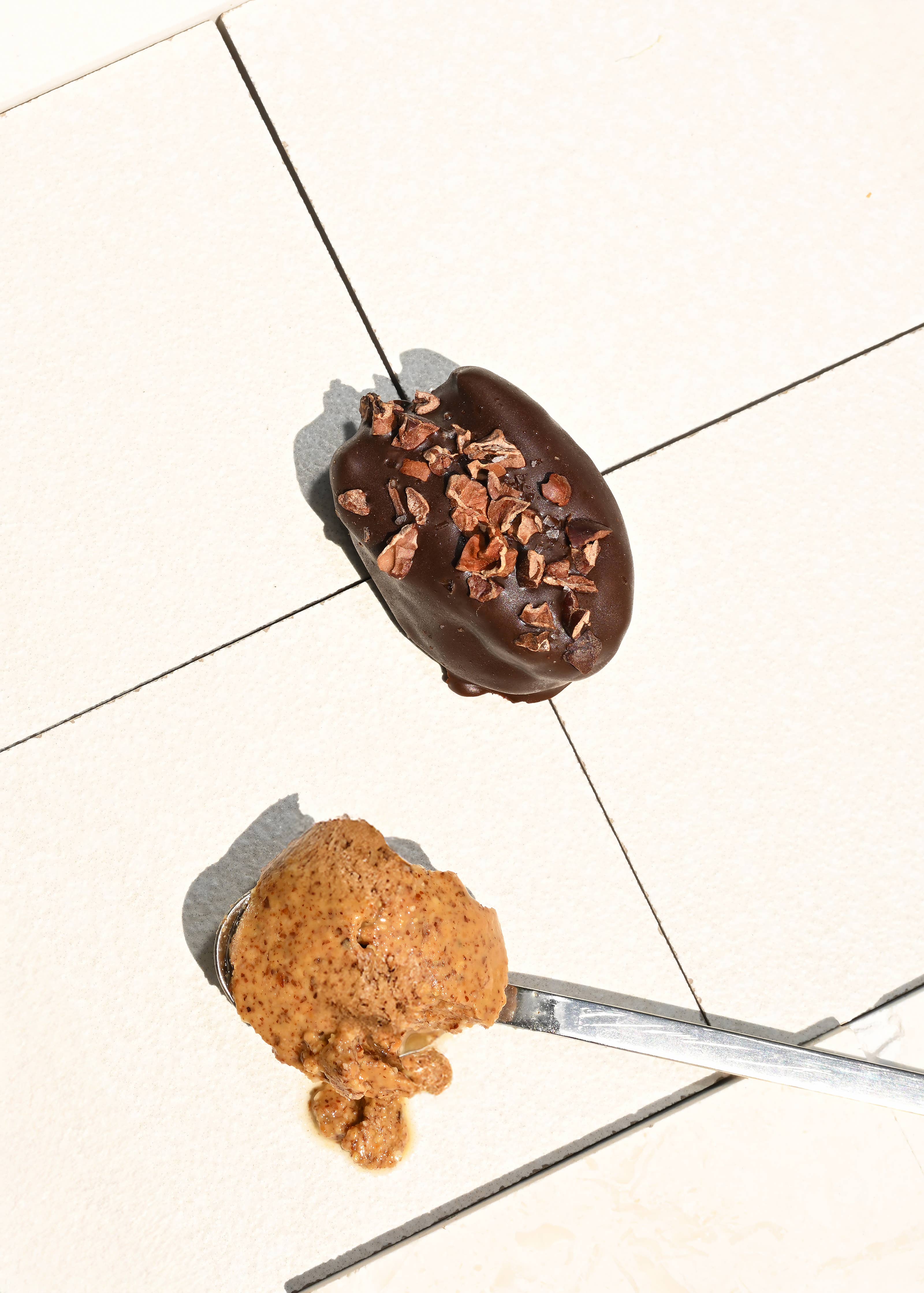 Gato Dates - Wholesale Chocolate Covered Sweets - Chocolate Covered Dates with Almond Butter (3 per pouch)1