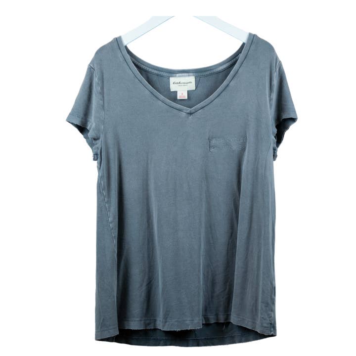 WOMEN'S HAND-STITCHED TEE SMOKE 'SHIT COULD BE WORSE' for wholesale by Maskdanna by Califortunate