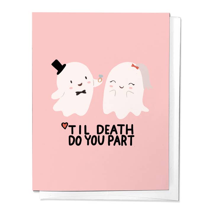 Parcel Island - Wholesale Wedding Card - Til Death Do You Part Wedding Congratulations Greeting Card