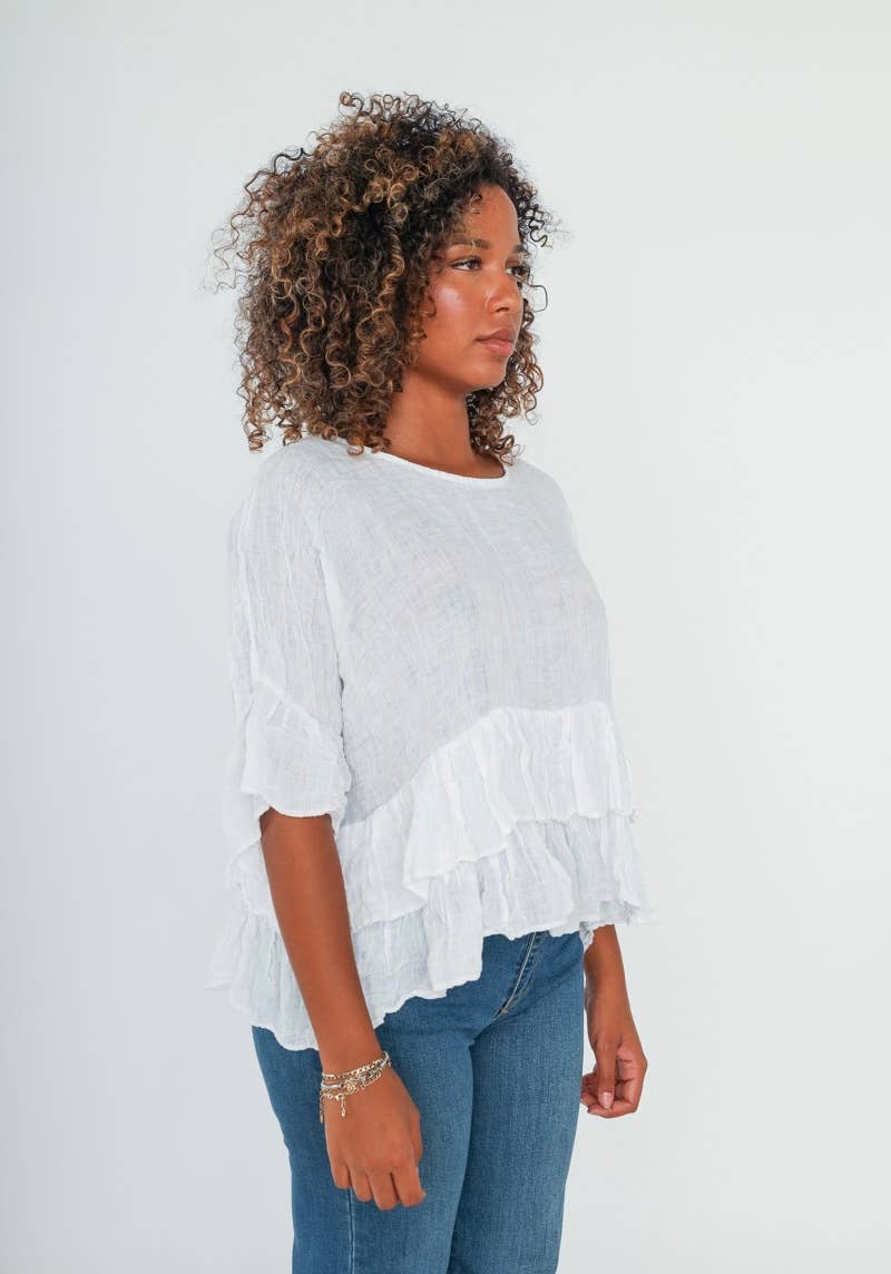 LINEN & COTTON HOUSE – Engroshandel Tunika - Dame – LINNED TUNIKA 327933