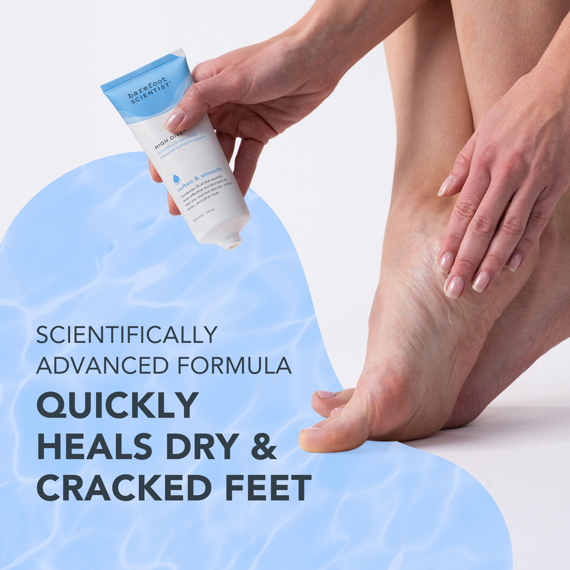 Barefoot Scientist - Wholesale Foot Cream - High Dive Sample Pouch | Intensive hydration, smoother feet3