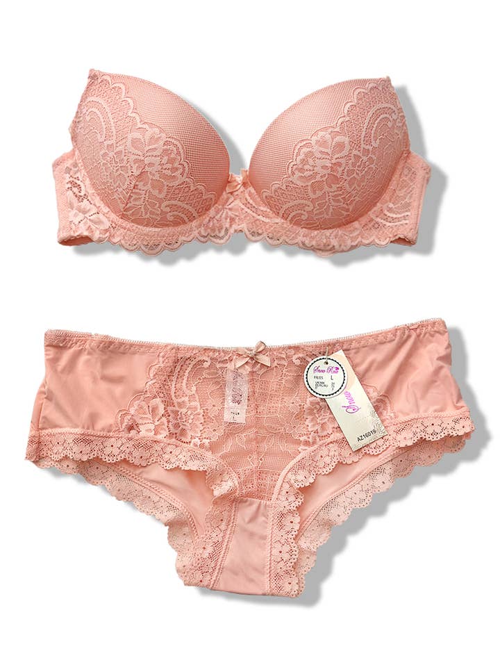 Belle Com'Elle - Wholesale Lingerie Set – women's - C Cup Bra + Panty Set/AZ16019
