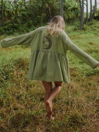 Sun Dress - Sunset Dreams - Olive for wholesale by Isla Sol