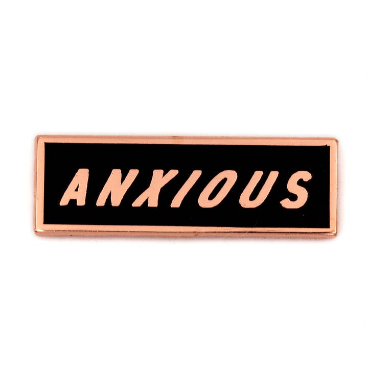 Anxious Enamel Pin for wholesale by These Are Things