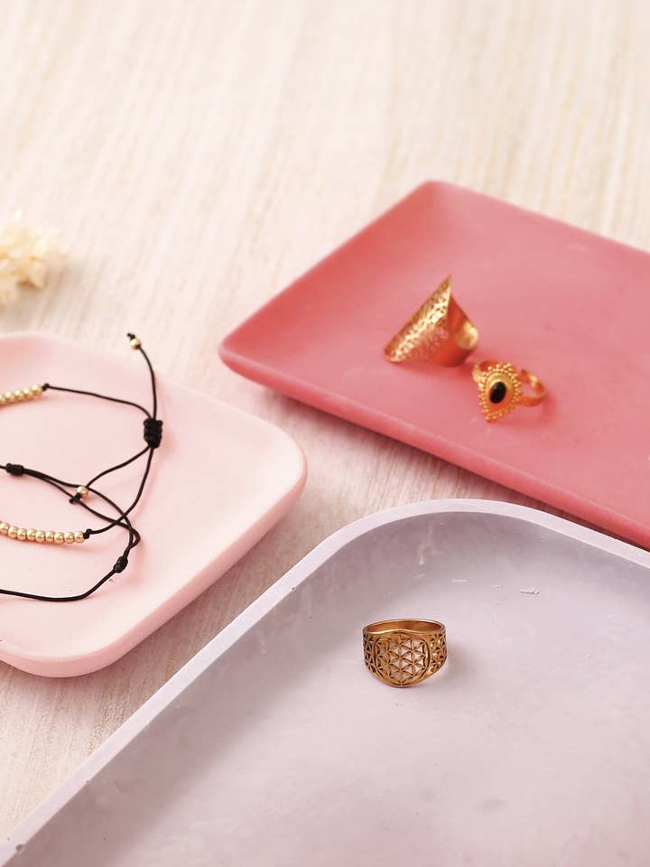 SILIKONFORM KOPP 15CM X 11CM - REKTANGEL jesmonite för wholesale av Graine Créative