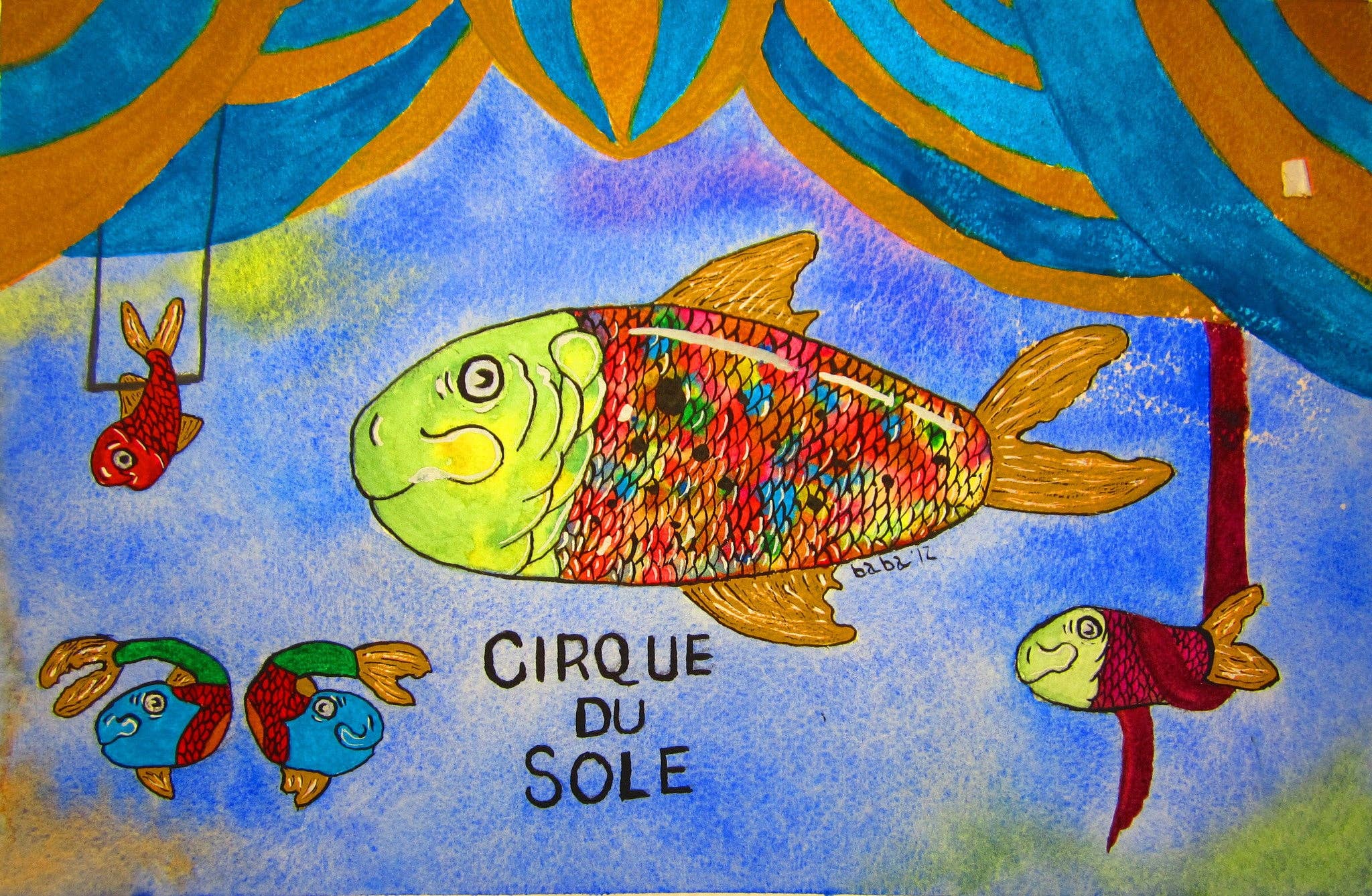 Fish Tales at The Beach - Wholesale Stationery/Notecard Set - Cirque de Sole0