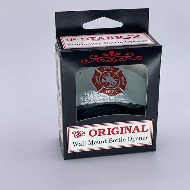 Zilveren 'Brandweerman Maltese' STARR „X” muurbevestigingsopener voor wholesale door STARR