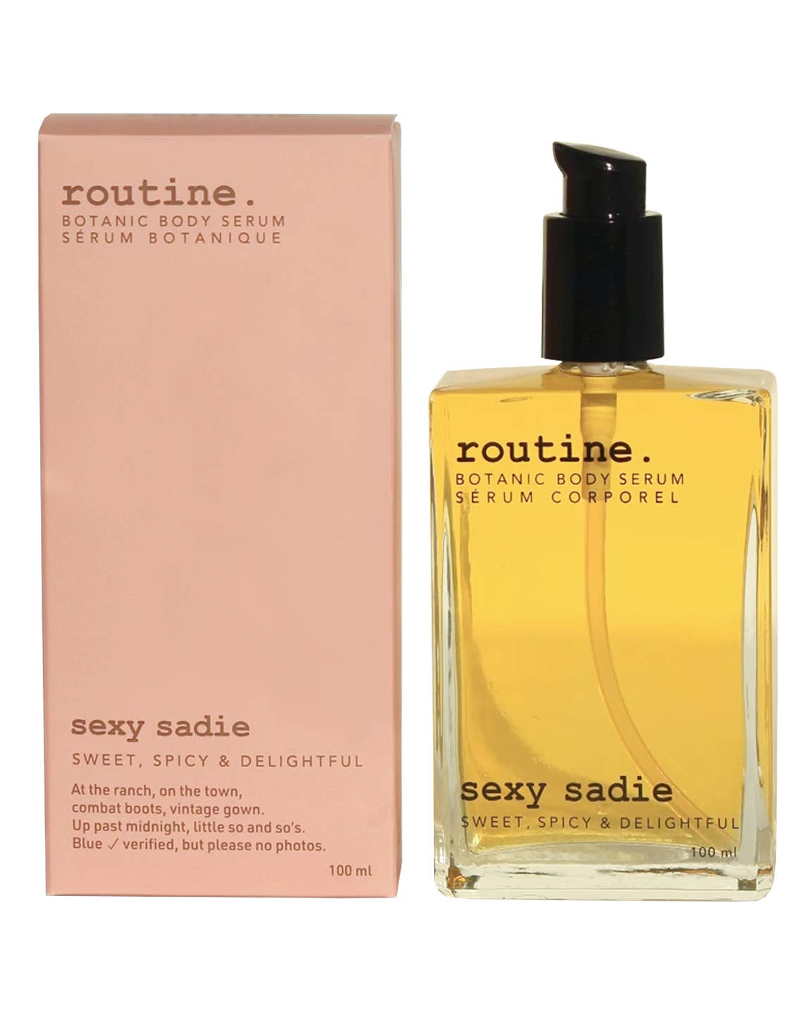 Routine – wholesale Bath/body oil – Sexy Sadie 100ml Botanic Body Oil