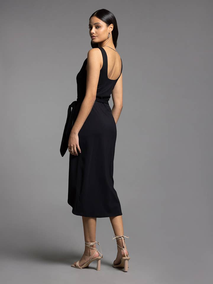 Weekend Los Angeles - Wholesale Dress - Women's - Ties Waist Wrap Dress - AUBRIELLE DRESS2