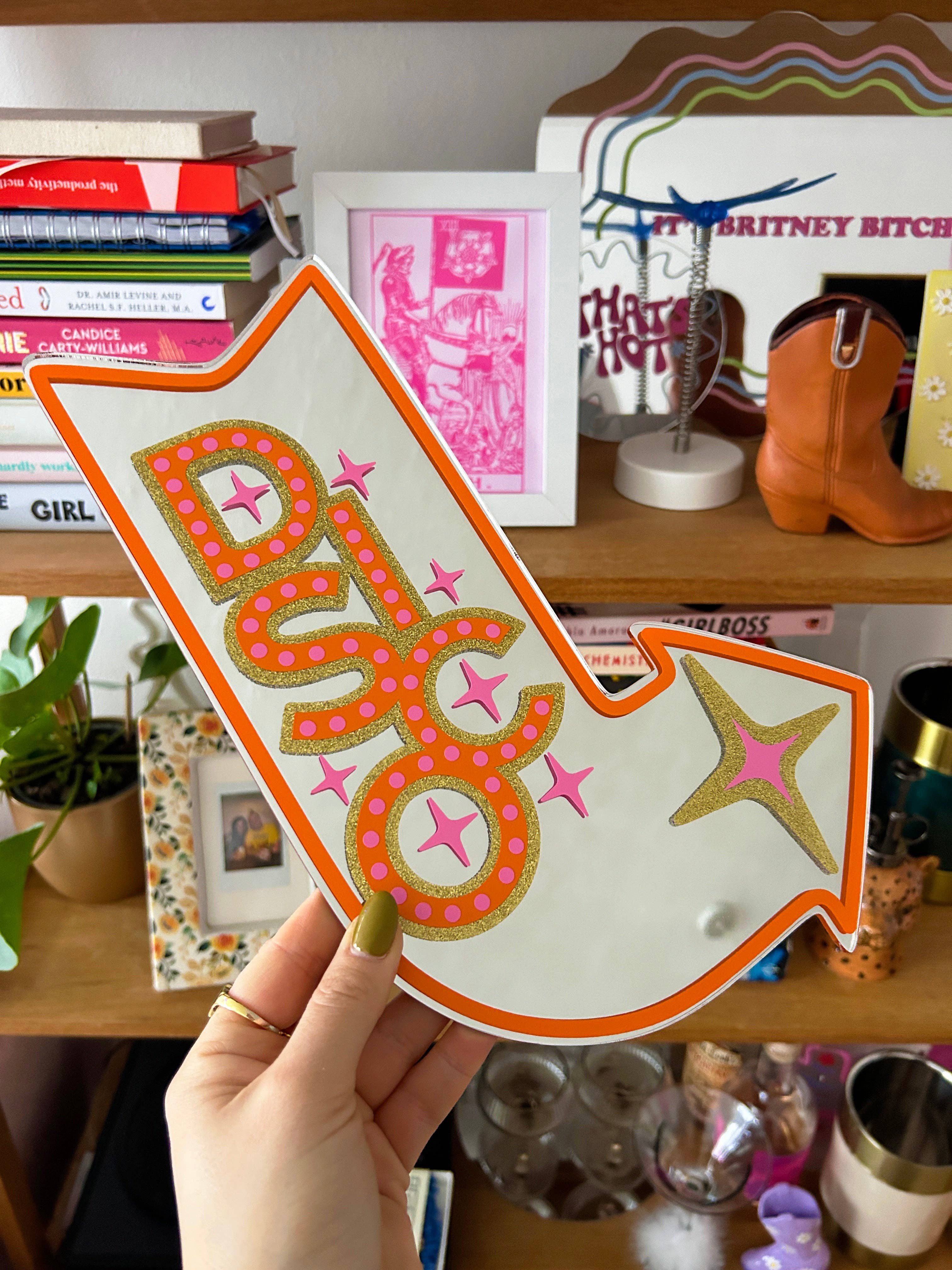 Printed Weird - Vente Miroir mural - Miroir enseigne DISCO Motel2