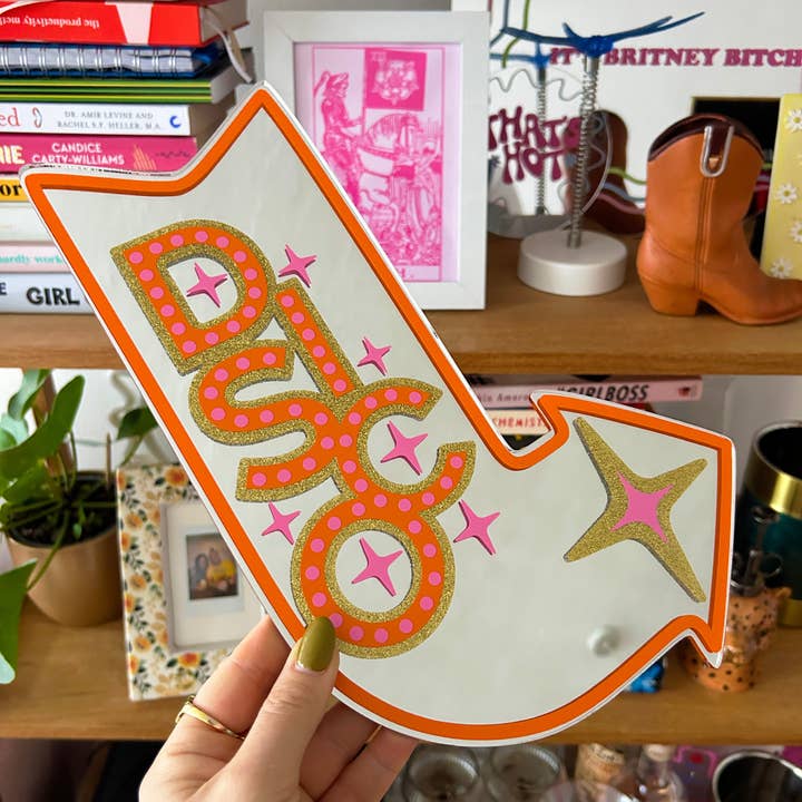 Printed Weird - Vente Miroir mural - Miroir enseigne DISCO Motel2