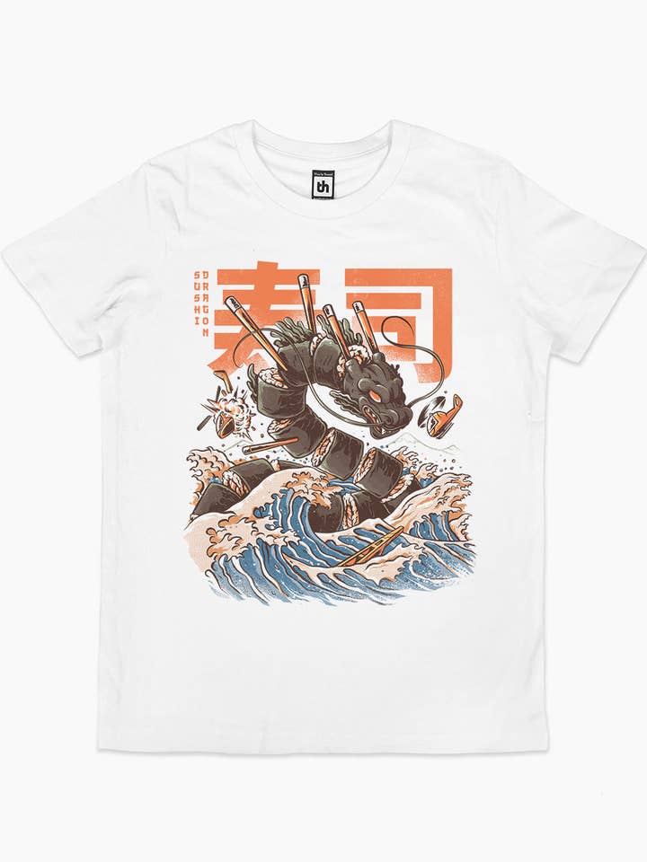 T-shirt Sushi Dragon pour enfant pour la vente par Threadheads