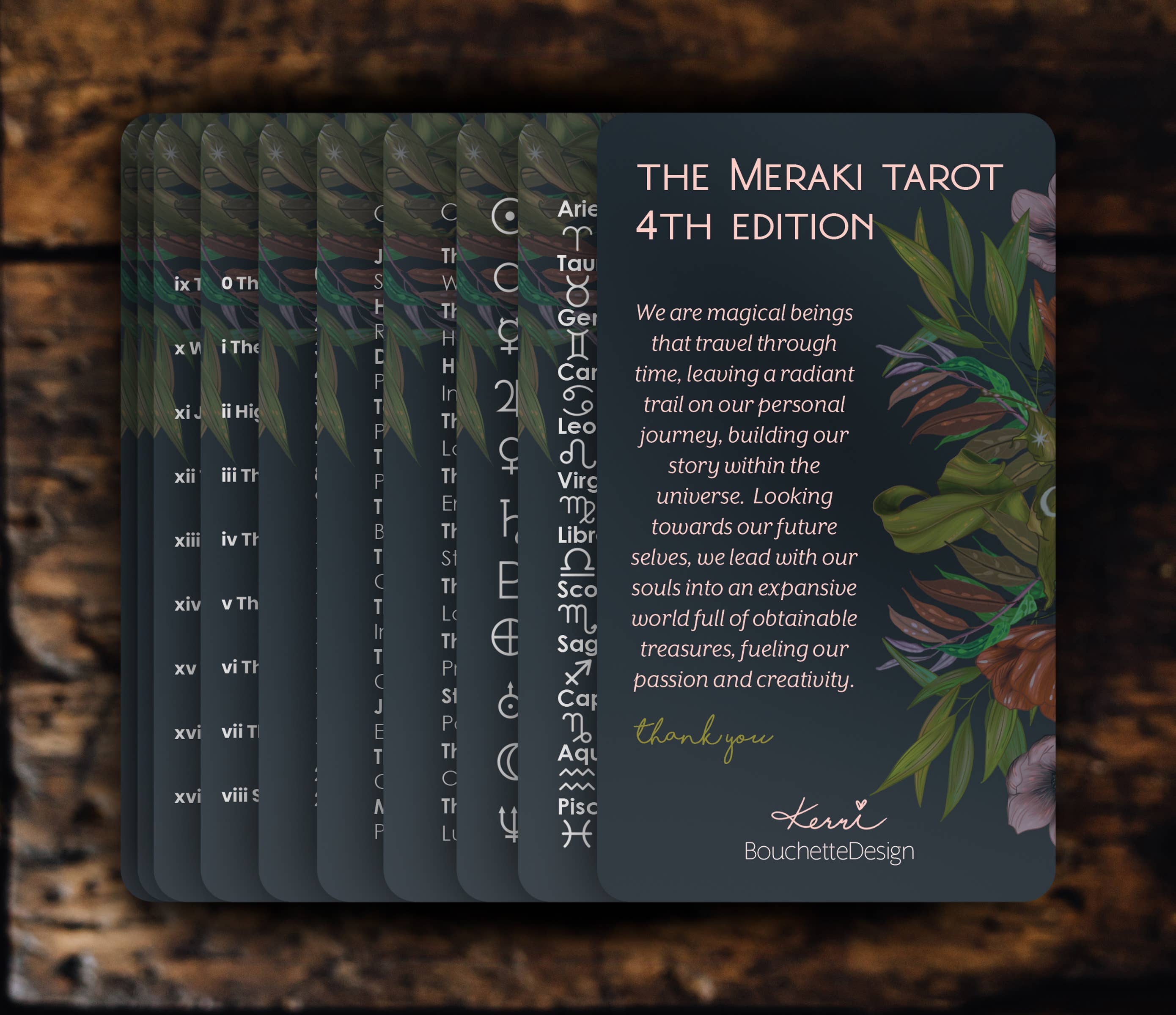 BOUCHETTE & CO. LLC - Wholesale Tarot Cards - THE MERAKI TAROT 4TH EDITION 7
