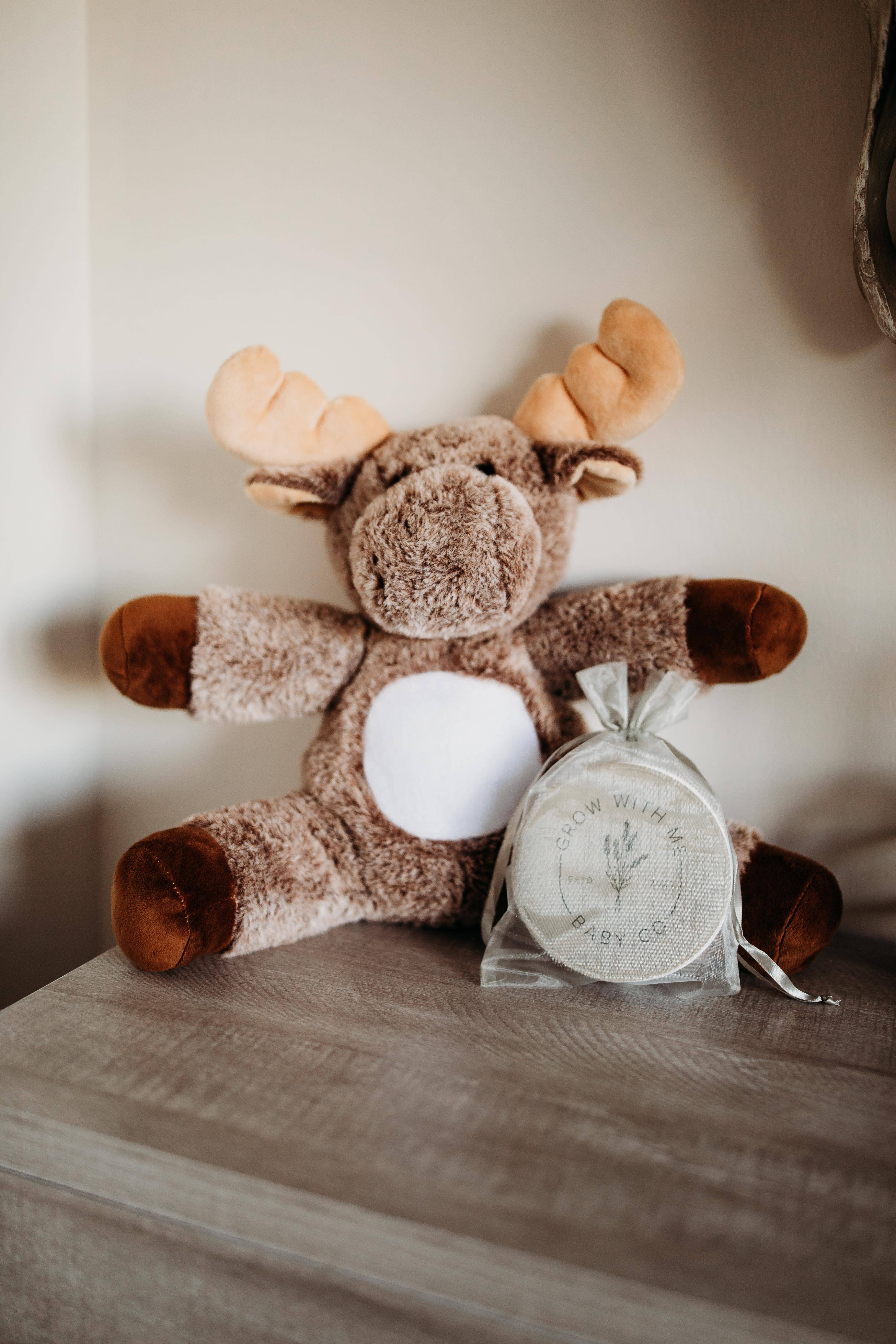 Grow With Me Baby Co - Wholesale Stuffed/Plush Toy - Kids & Baby - Monthly Milestone Tracker, Moose Stuffed Animal8