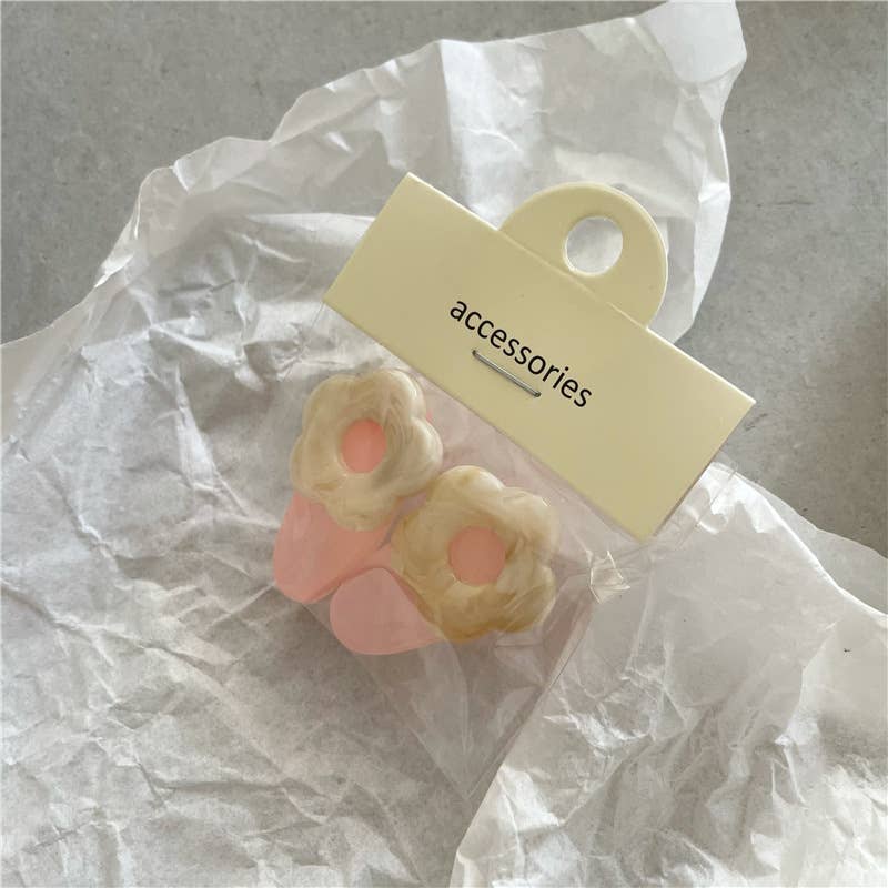 Tourtiwi - Wholesale Hair Clip - Kids - Two-Pack of Cute Colorful Flower Duckbill Clips1