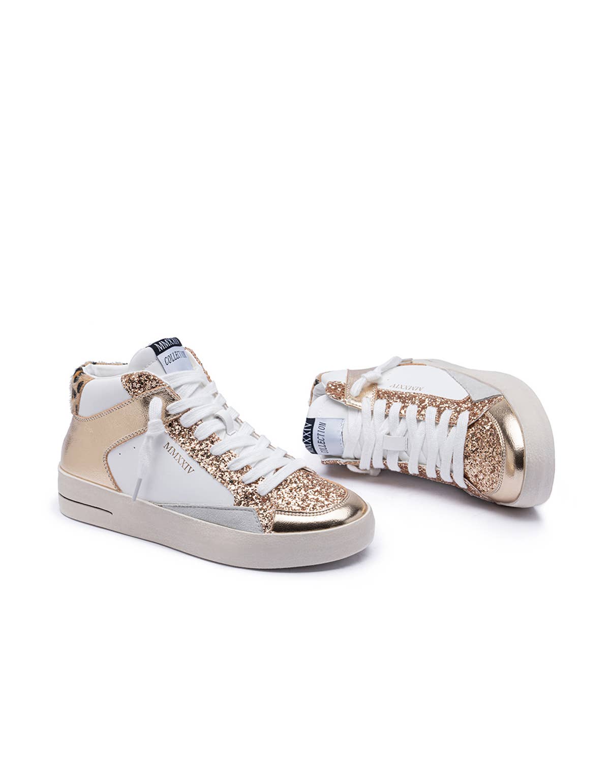 CEREZA - Wholesale Lifestyle Sneakers - Women's - Women's High-cut Platform Sneakers with with glitter detail8