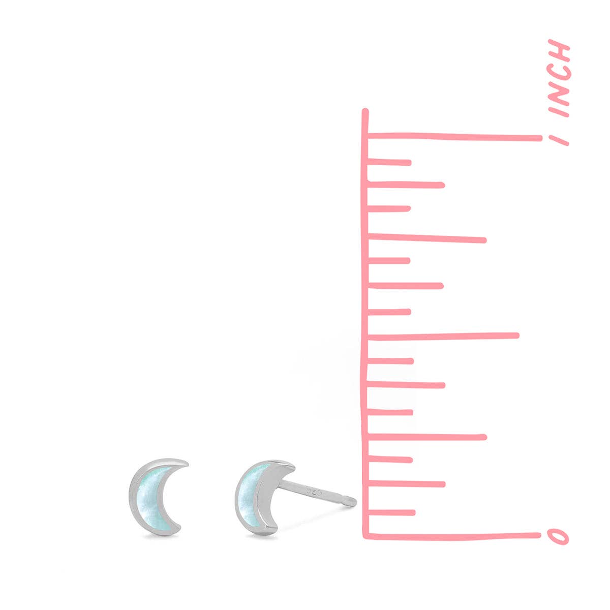 Boma Jewelry - Wholesale Stud/Post Earrings - Belle Crescent Studs (EA 1195)7