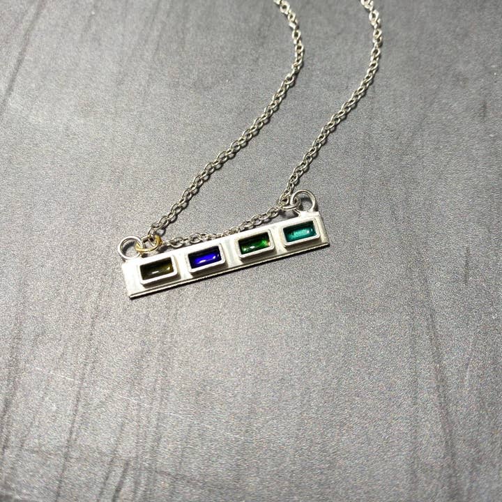 Handmade Sterling Silver Bar Necklace for wholesale by MaisyPlum