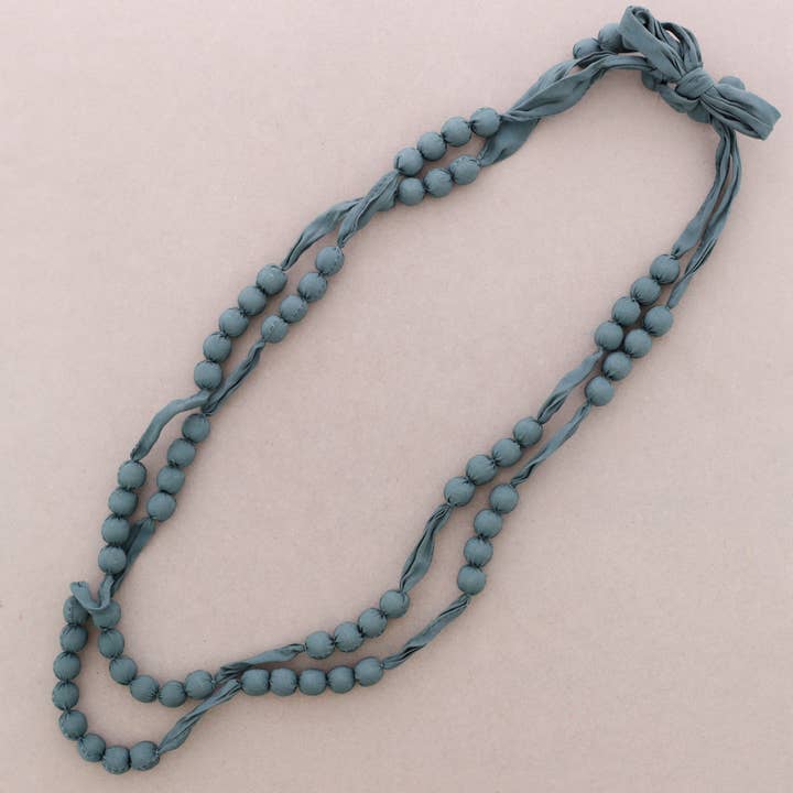 Collar Largo Doble Bolas Revestidas para venta al por mayor de Sonata