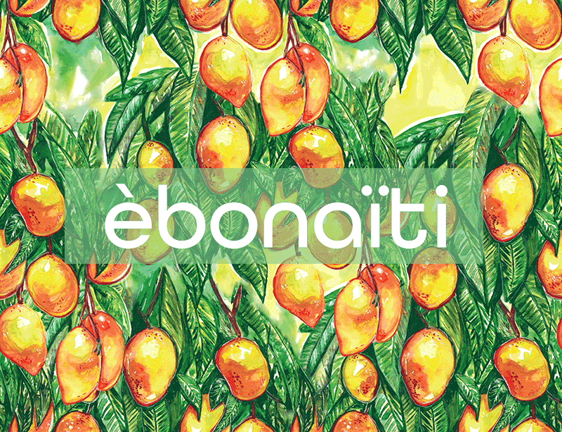 Ebonaiti - Wholesale Art Print - Mini Print Sweet Mango tropical watercolor1